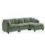 112" L-Shaped Modular Sectional Sofa with USB Charging Port and Movable Ottoman-674334644