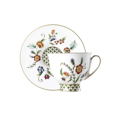 Gione Bone China Teacup and Saucer