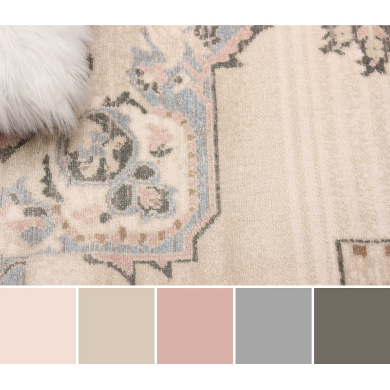 Myra Ivory Rug, Rectangle 5' x 8'