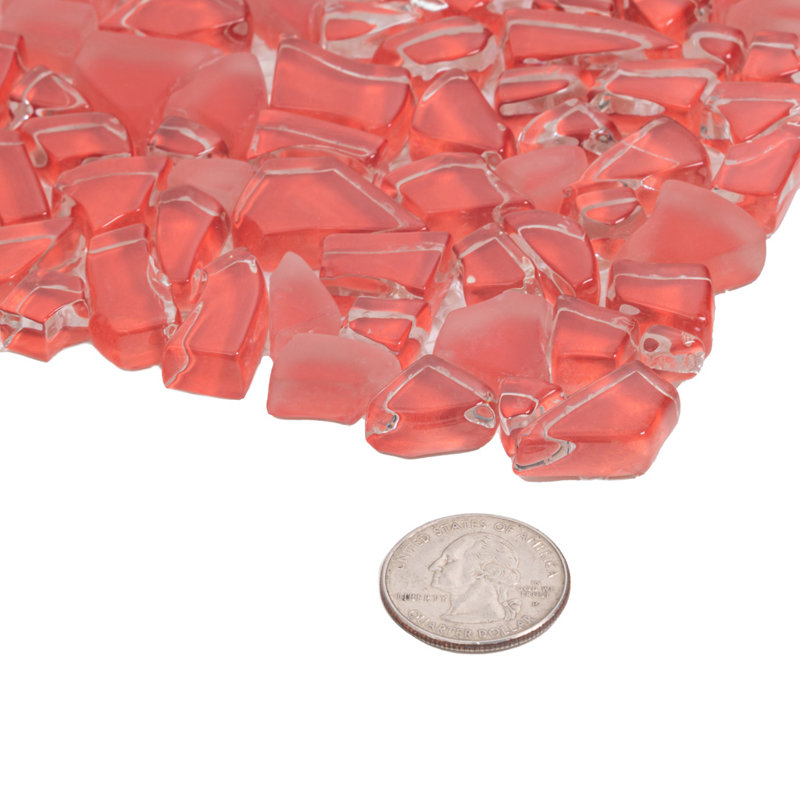 Glass Pebbles Mosaic Wall & Floor Tile, Red
