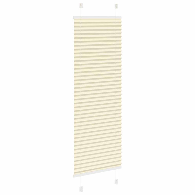 Room Darkening Pleated Shade, 45cmW x 100cmL, Cream