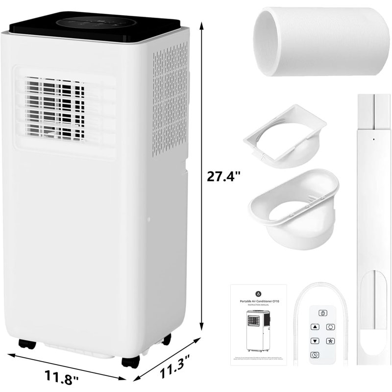 Climatiseur portatif 10000 BTU, minuterie 24H