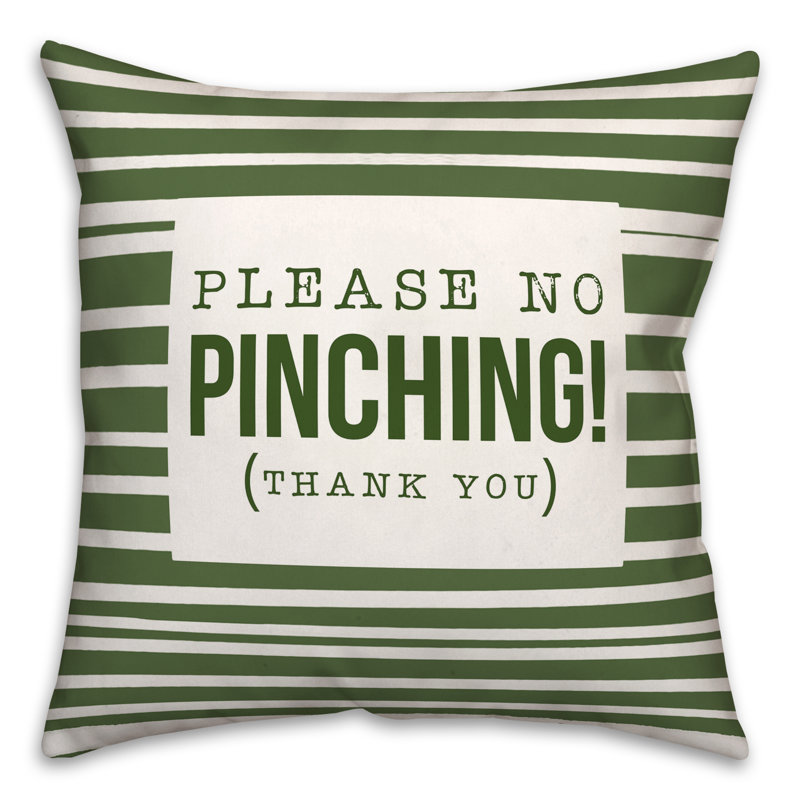 Veuillez ne pas pincer le coussin décoratif, 20 po x 20 po