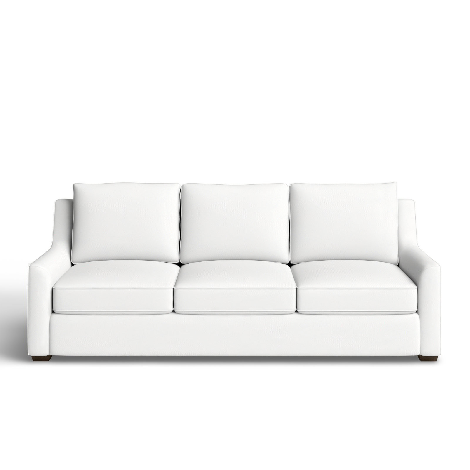Gemi 80'' Upholstered Sofa, Classic Bleach White