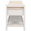 Range-chaussures avec siège rembourré et tiroirs, banc de rangement polyvalent pour hall d'entrée (blanc)-1403482656