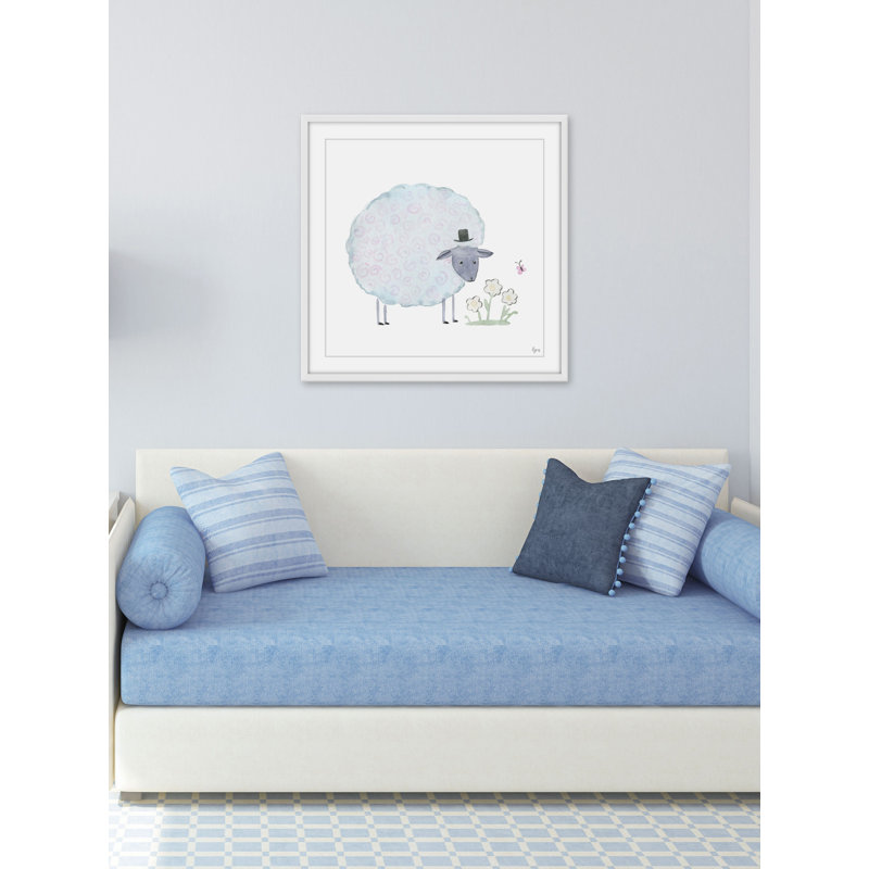 «Noble Sheep», reproduction encadrée, H 24 po x l 24 po x P 1,5 po