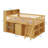 Wooden Loft Bed Frame With Storage Headboard & LED Light, Low-Profile Loft Bed With Integrated Storage-344161247-344161244
