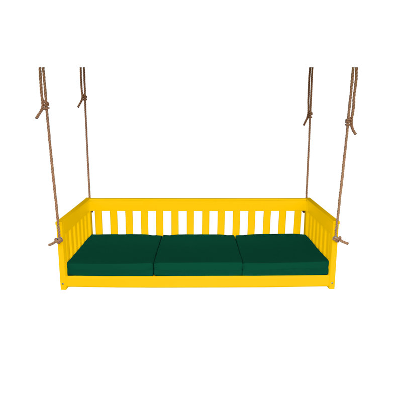 Siège de balançoire Dextra, Vert forêt, Jaune citron