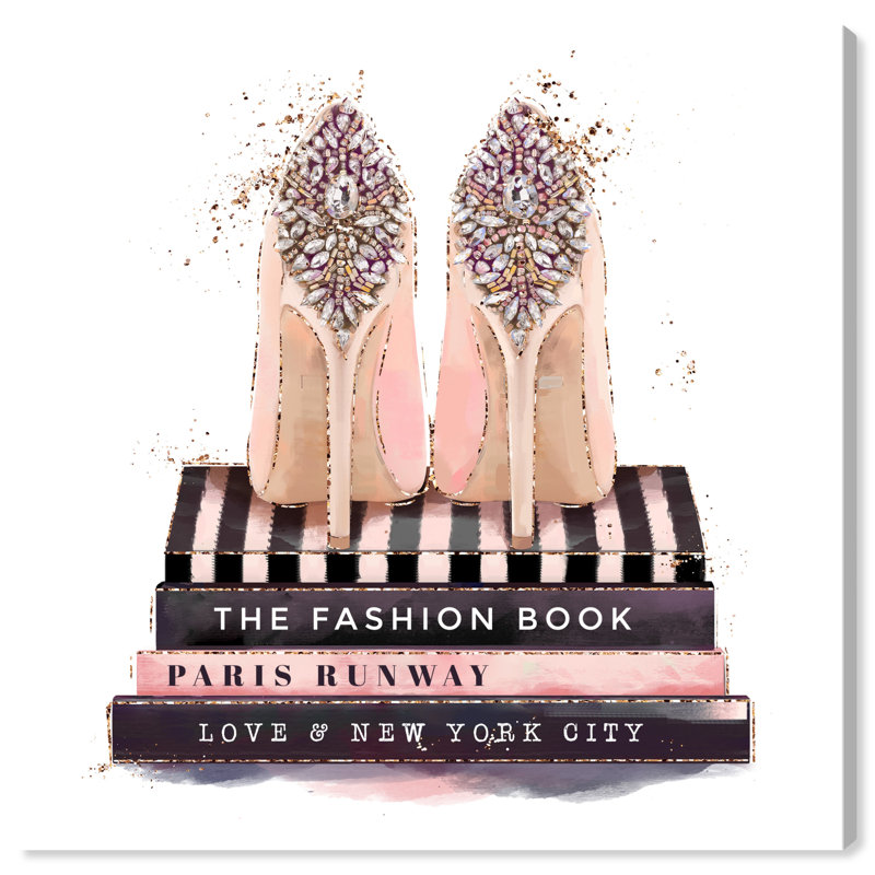 Livres de mode Siesser et chaussures précieuses, L 12 po x H 12 po x P 0,8 po