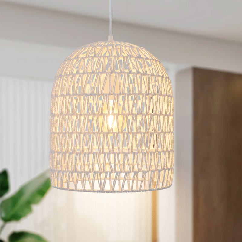 Amaleigh 1 - Light Natural Dome Pendant