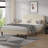 Shasta Double Size Upholstered Beds, Modern Platform Bed Frame with Adjustable Headboard, Wooden Slats Support, No Box Spring Needed-102529392