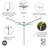 Brabantia Lift-O-Matic Outdoor Clothesline (164 ft) with Ground Spike, Cover, Clothespins and Bag-67236707