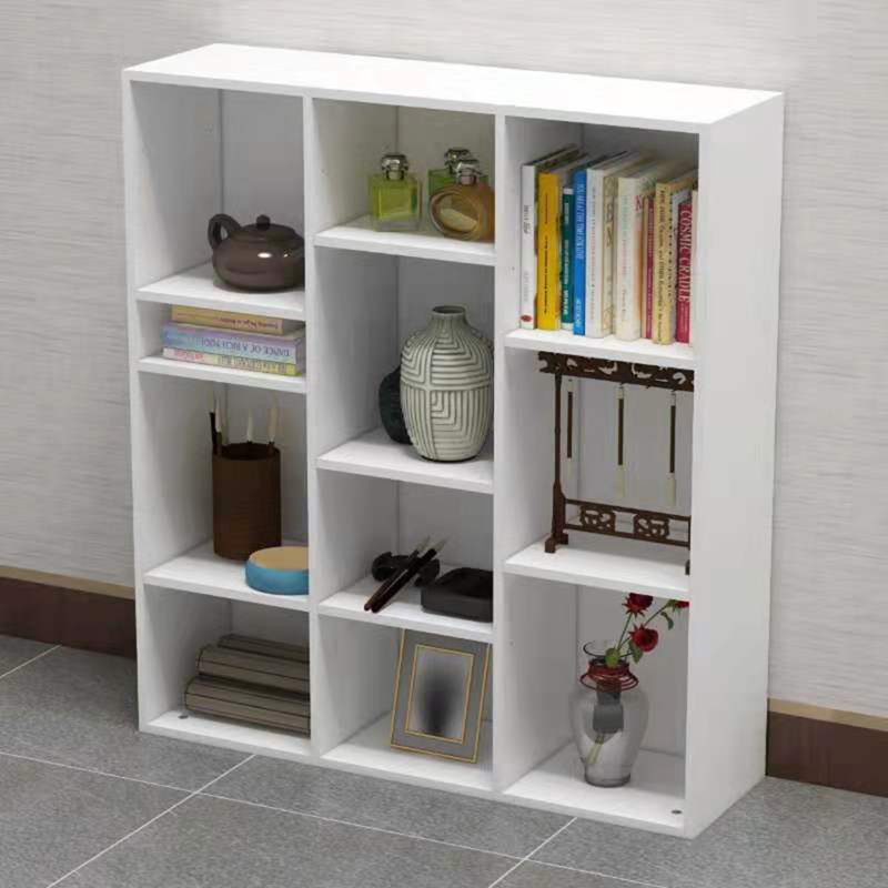 Bibliothèque à cubes en plastique H 100 po x l 90,3 po, Blanc