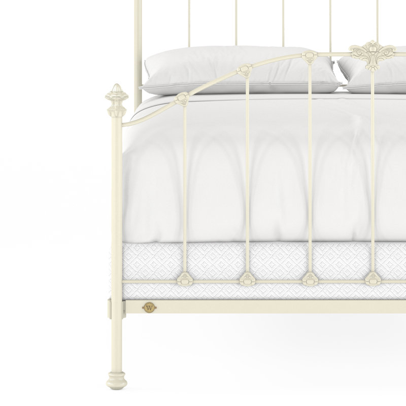 171 Country French Bed | Complete Standard, Gloss Off-White, Queen