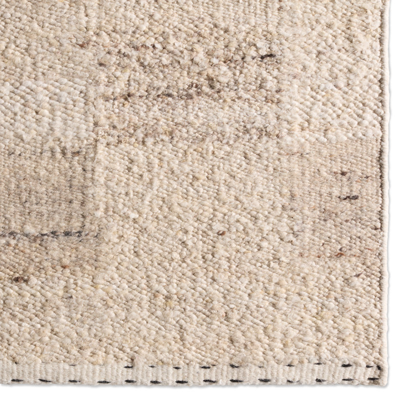 Jaipur Living Llara LEO12 Handmade Stripes Tan Area Rug (9'x12'), Rectangle 5' x 8'