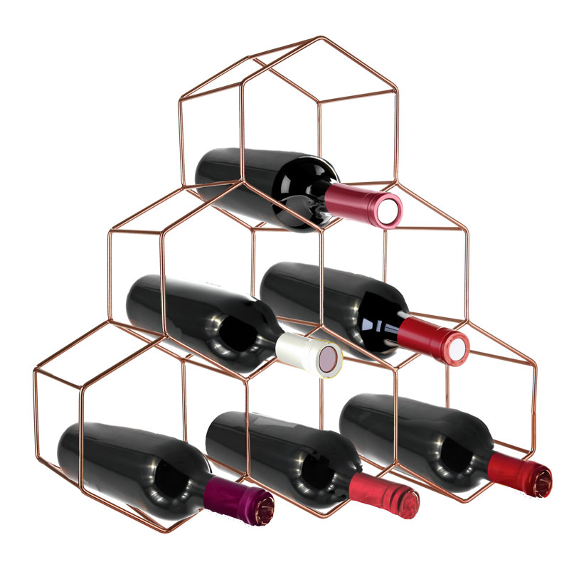 Callaghan Tabletop Wine Bottle Rack, Copper