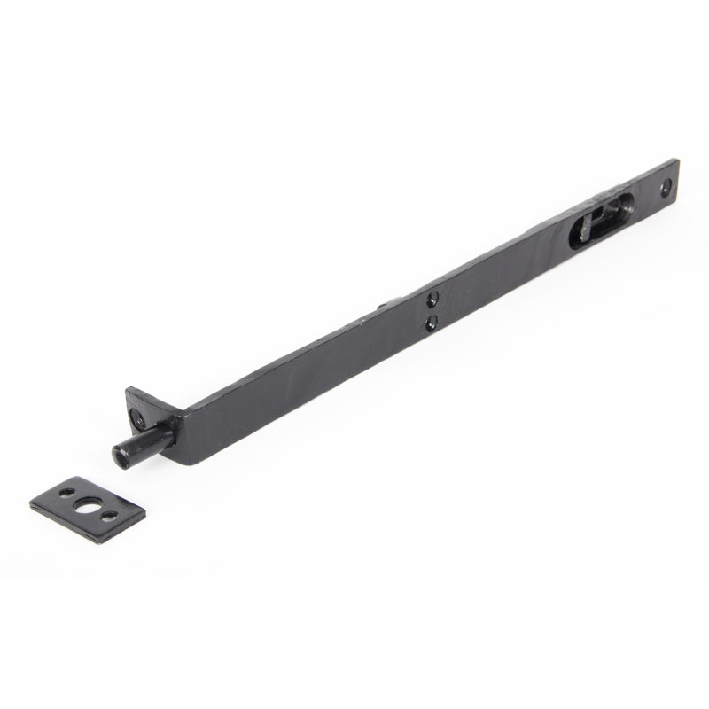 Flush Slide Door Bolt, Black