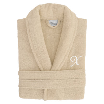  Turkish Cotton Terry Cloth Mid-Calf Bathrobe with Pockets