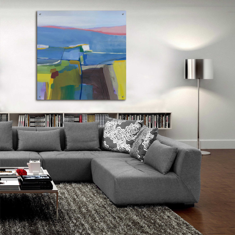 «Hill Side» par Jo Maye, H 36 po x l 36 po x P 0,2 po