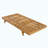 2/3 FOLDABLE ACACIA WOOD LOUNGE CHAIR WITH ADJUSTABLE BACKREST & FLAT STORAGE SURFACE, TEAK FINISH UNCUSHIONED, FOR BACKYARD POOL GARDEN PATIO