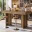 Table de bar 55 po, unité de bar haut de table de pub pour salle à manger, bistro Farmhouse