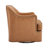 Fazio Genuine Leather Swivel Barrel Chair-1576489780