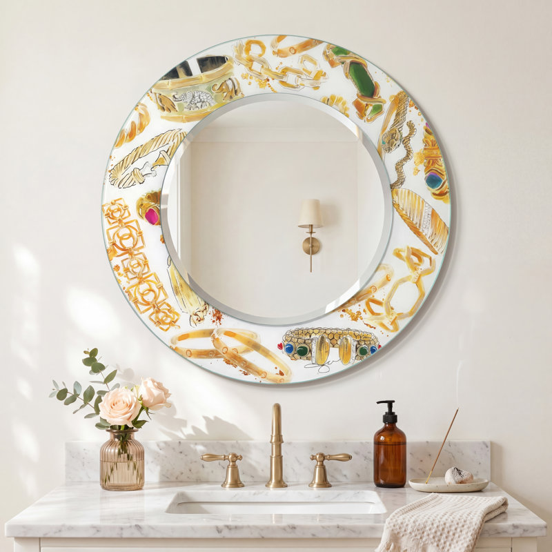 Miroir mural biseauté glam charme Centerview