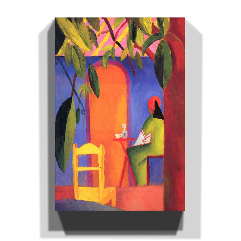 August Macke Wrapped Canvas Painting, 50cm H x 35cm W