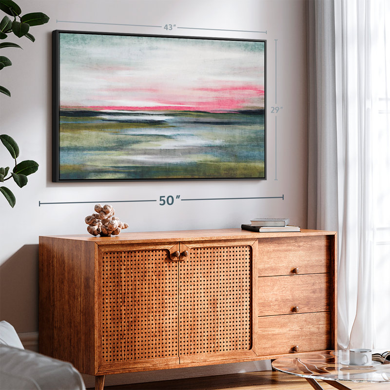 Greenfield Landscape Abstract Canvas Print, 29" H x 43" W