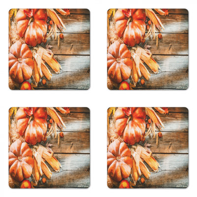Sous-verre de citrouille d’automne