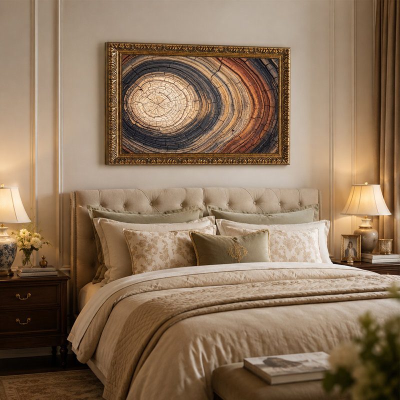 Art mural sur toile, "Cracked", 12"H x 18"W