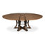 Tower Round Solid Oak Dining Table-1187933850