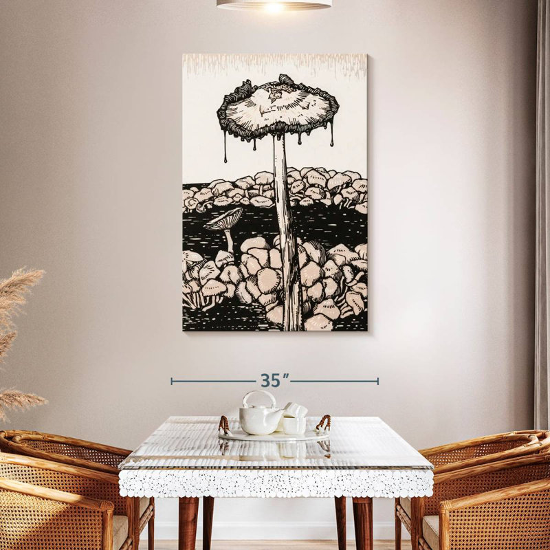 Yarlin Dripping Mushroom, 48" H x 32" W