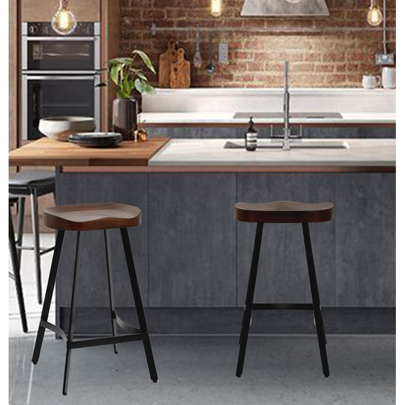Tabouret de bar en bois massif