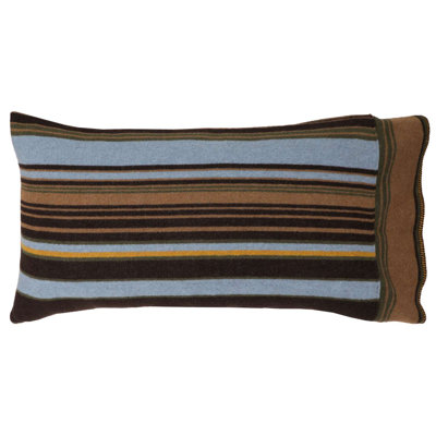 Wooded River Hudson Earth Pillow Sham, King, Earth Tone Decorative Pillow Cover for Master Bedroom
