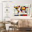 Aliaz World Map Abstract Mondrian Style I-107844796