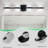 Bathroom Vanity - 4 Bulb Led Frosted Glass Shades, Wall Mounted Black Graceful Lighting In-1796303075-1796303073