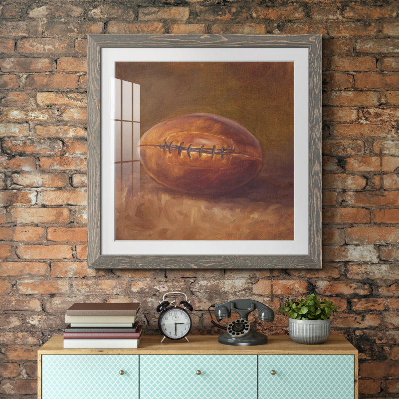 «Rustic Sports IV», reproduction encadrée de qualité supérieure - prête à être accrochée, H 17 po x l 17 po x P 1,5 po, Blanc