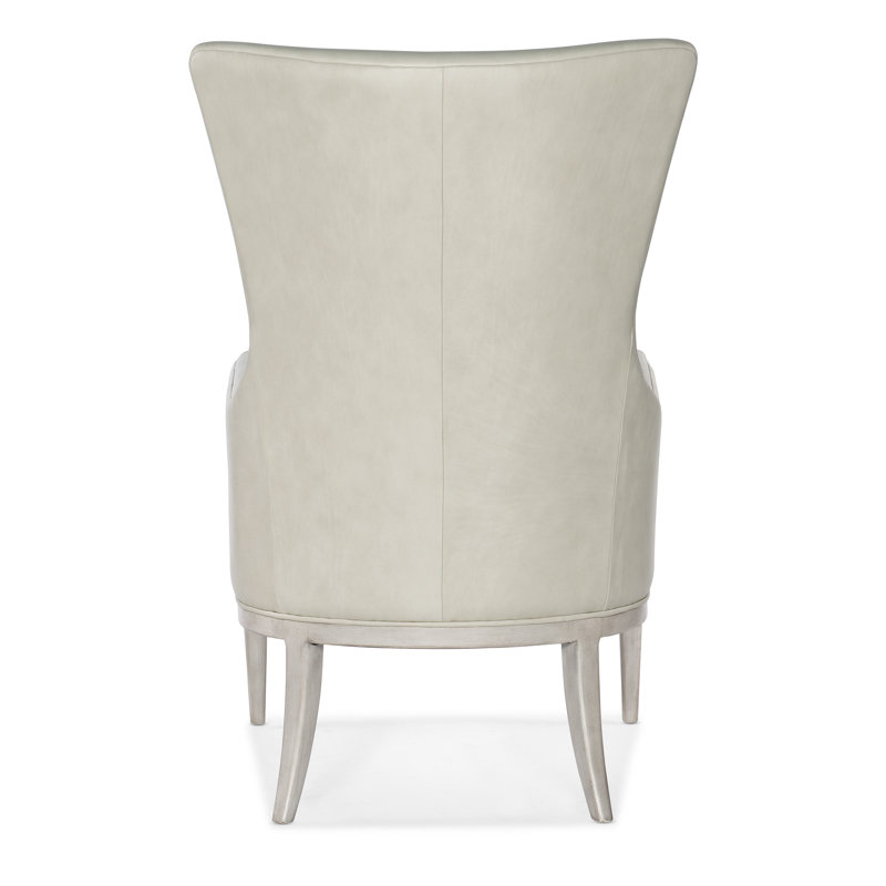 Kyndall Club Chair With Accent Pillow, Ivory