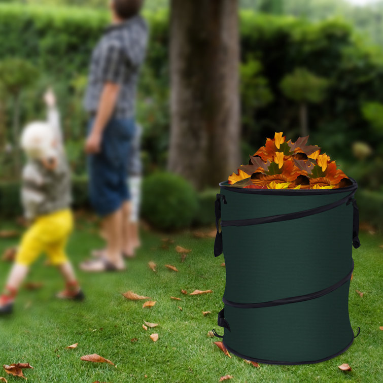 Large 30 Gallon Pop Up Outdoor Trash Can For Garden Supplies - Temu