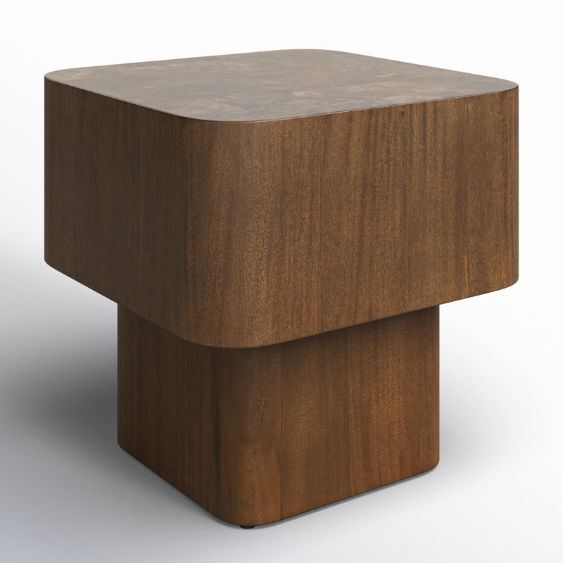 Blanco End Table, Warm Umber Burl