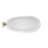 Signature® 59" x 30" Acrylic Freestanding Soaking Bath with Round Tub Filler-74447097