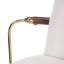 Tabouret de bar en métal avec revêtement beige (ensembles de 2 pièces)