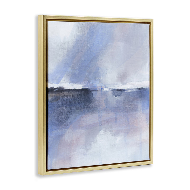 «Subtle Landscape Abstraction Floater», art mural par M. Gloria Hunter, Or, H 21 po x l 17 po