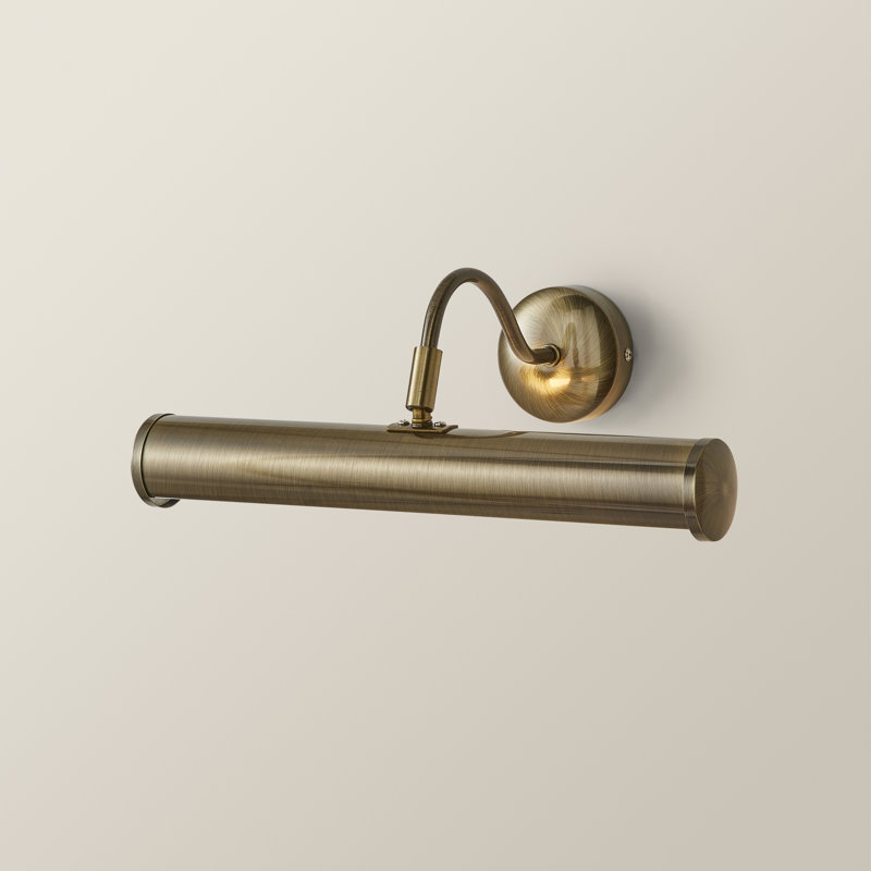 Marlow 2 -Light Hardwired Wall Mount Picture Light, Antique Brass, Yes