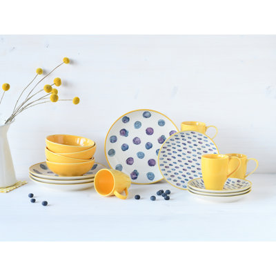 Maisie Piece Stoneware Dinnerware Set - Service for 4