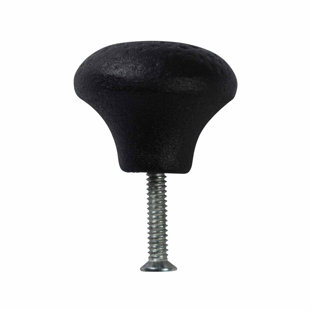 Boutons d'armoire noirs en fer forgé