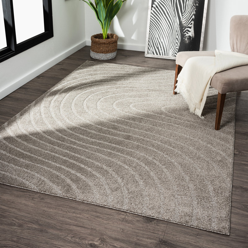 Geometric Indoor Rug, Rectangle 5' x 7'