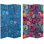 6 Ft. Tall Double Sided Blue Filigree Canvas Room Divider
