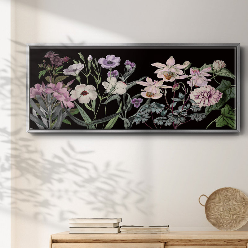Garden Array- Framed Canvas, 24" H x 60" W
